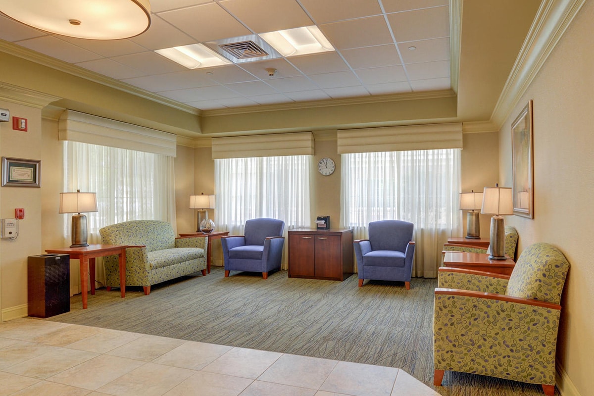 The lobby at Whitehall Borough